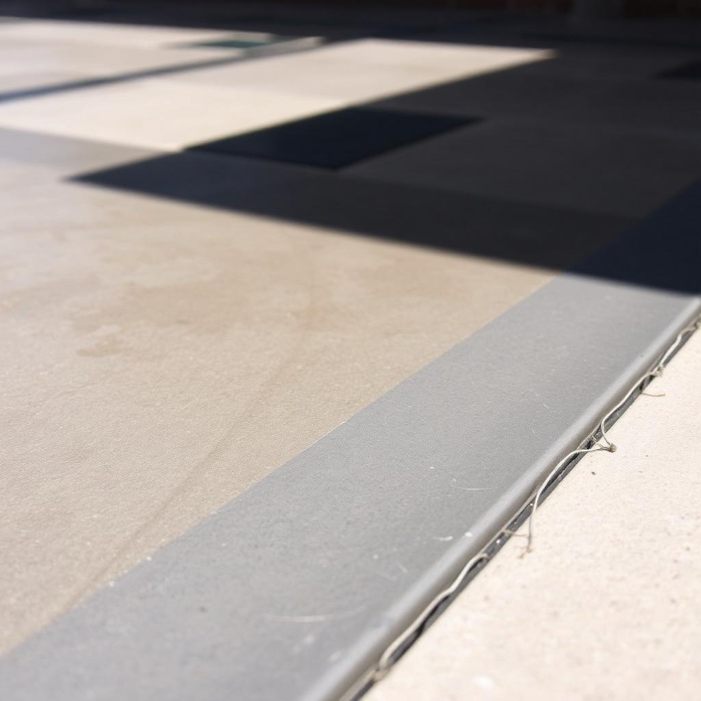 Close-up of decorative concrete patio finish